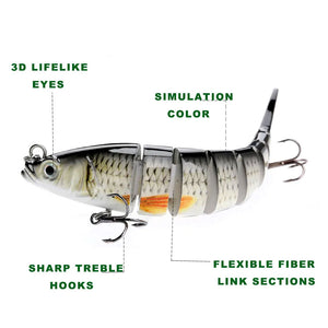 Fishing Crankbait Lures Multi-jointed Sinking Wobblers